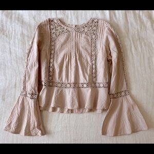 MAKE AN OFFER!! Free People Lace Peplum Blouse